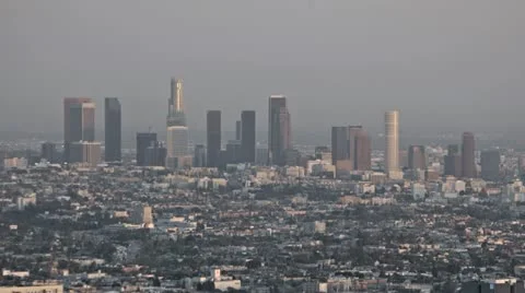 Los Angeles Skyline Sunset