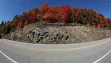 Fall Colors Highway Fisheye