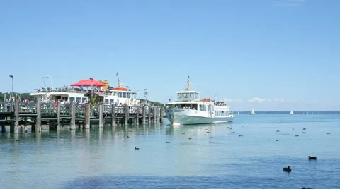 Tourist Cruiseship On Chiemsee