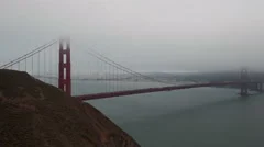 4K Time Lapse Golden Gate Bridge With Fog
