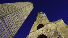 4K Time lapse rotation Kaiser Wilhem Memorial Church in Berlin