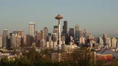 4K Timelapse Seattle Evening Pan Shot