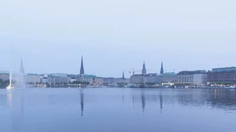 Sunset Hamburg Alster