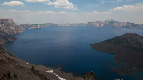 4K Timelapse Crater Lake National Park Close Up