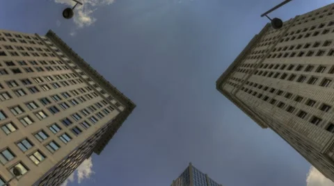 Timelapse Of Clouds In The City