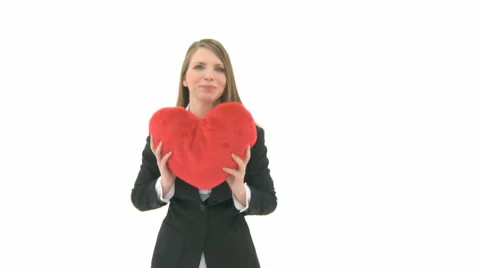 Woman Throws Heart Away Into Camera