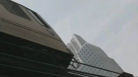Elevated Train In Chicago