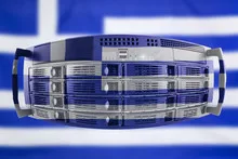 Server Country Concept with Flag of Greece