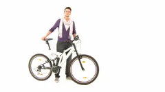 Man Presenting Bicycle