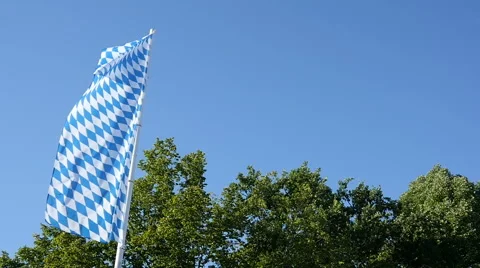 Bavarian Flag Slowmotion