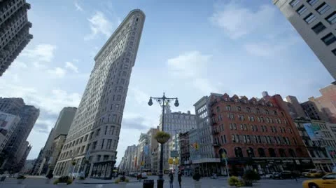 Timelapse Crossing At Flatiron Building