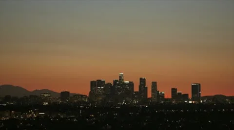 Los Angeles Skyline Sunrise
