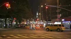 Traffic At Night On Broadway