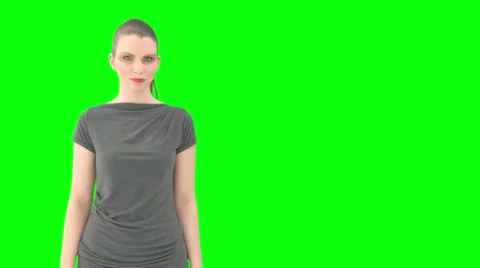 Woman Counts To Three Greenkey