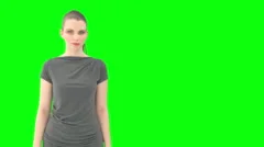 Woman Counts To Three Greenkey