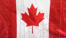 Energy Concept Canada Flag with power pole