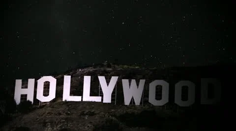 Hollywood Sign Spotlight