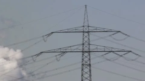 Power Plant With Huge Cooling Towers
