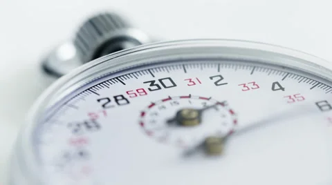 4K Time Lapse Close Up Stopwatch