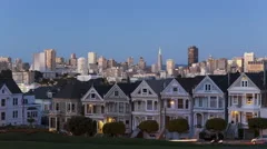 4K Time Lapse Painted Ladies San Francisco Sunset