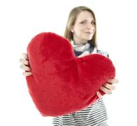 Woman With Heart Pillow