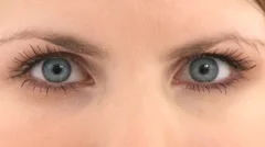 Close Up Womans Eyes With Eyelash