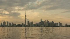 Timelapse Toronto Skyline Sunset