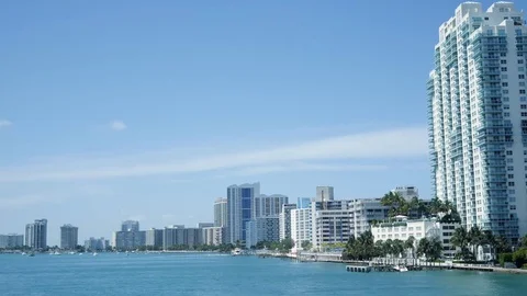 Miami Beach Skyscrapers With Ocean View