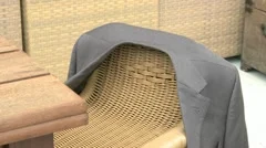 Jacket Is Placed Over A Chair