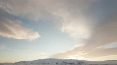 4K Time Lapse Tilt Shot Down Jökulsarlon Sunset