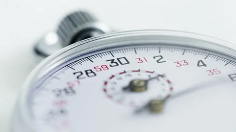 4K Time Lapse Zoom Out Stopwatch