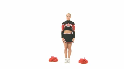 Cheerleader Raises Her Leg Over Head