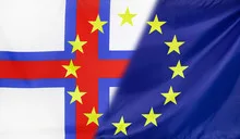 European Flag merged with Faroe Islands Flag