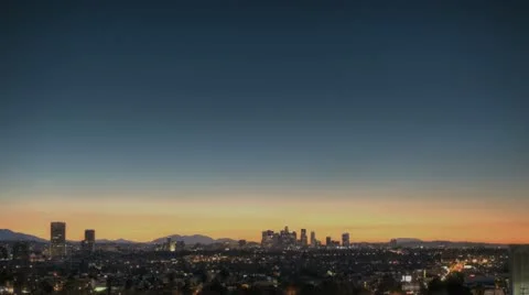 Los Angeles Skyline Sunrise