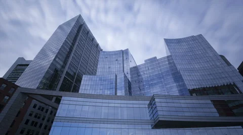Time Lapse Glass Skyscrapers