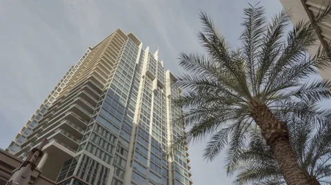4K Time Lapse Zoom Out Shadow Skyscraper Phoenix