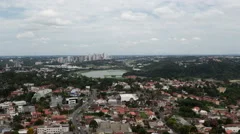 4K Timelapse Curitiba Aerial View Zoom In