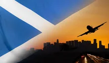 Scotland fabric Flag Travel and Transport Concept