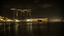 Singapore Marina Bay at night