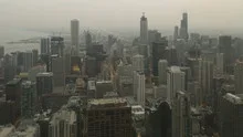 4K Time lapse Chicago skyline sunset