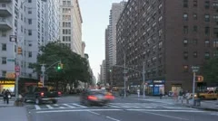 Timelapse Traffic At Sunset On Broadway