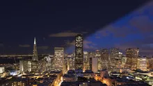 San Francisco Skyline twilight transition