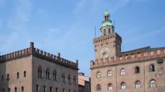 4K Timelapse Bologna Piazza Maggiore Close Up