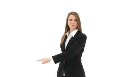 Yellow Sales Statistic Prensented By Business Woman