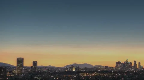 Los Angeles Skyline Sunrise