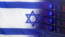 Technology Concept with Flag of Israel
