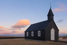 Black Church of Budir in Iceland